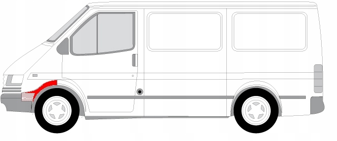 REPERATURKA NADKOLA LEWA FORD TRANSIT 1991-1994 Producent części Polcar