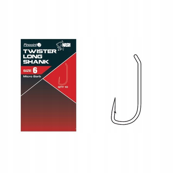 Haki Nash Twister Longshank nr.6 op.10szt T6119-TP