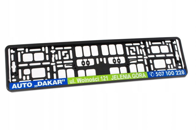 RAMKI POD TABLICE REKLAMOWE z nadrukiem w 1 kolorze Z LOGO 200szt