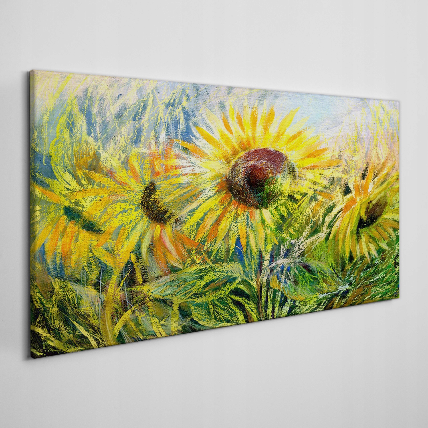 

Płótno obraz na ścianę Kwiaty słonecznik 140x70 cm