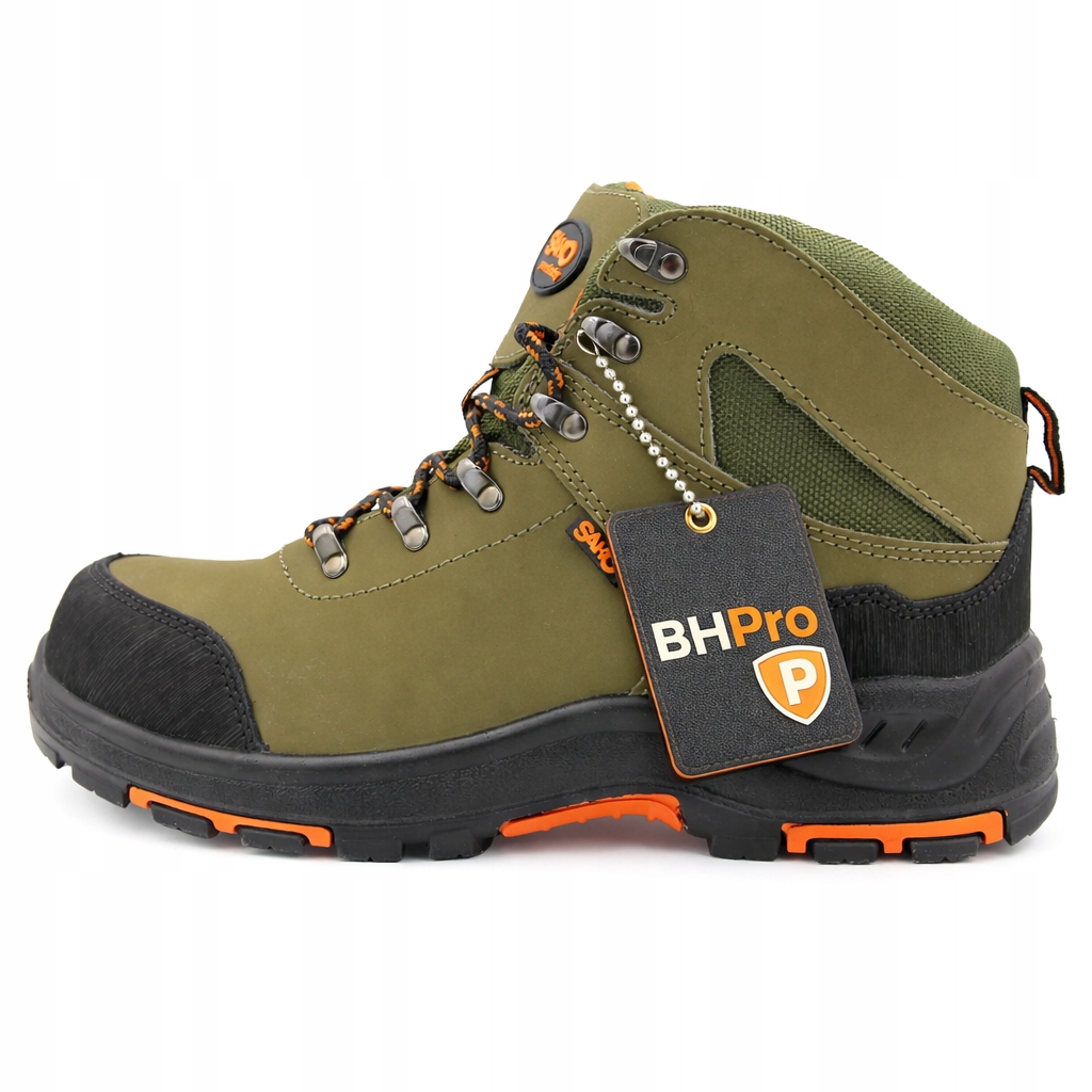 Trzewiki Robocze Skórzane Bhp buty kompozytowe ochronne z podnoskiem S3 R43