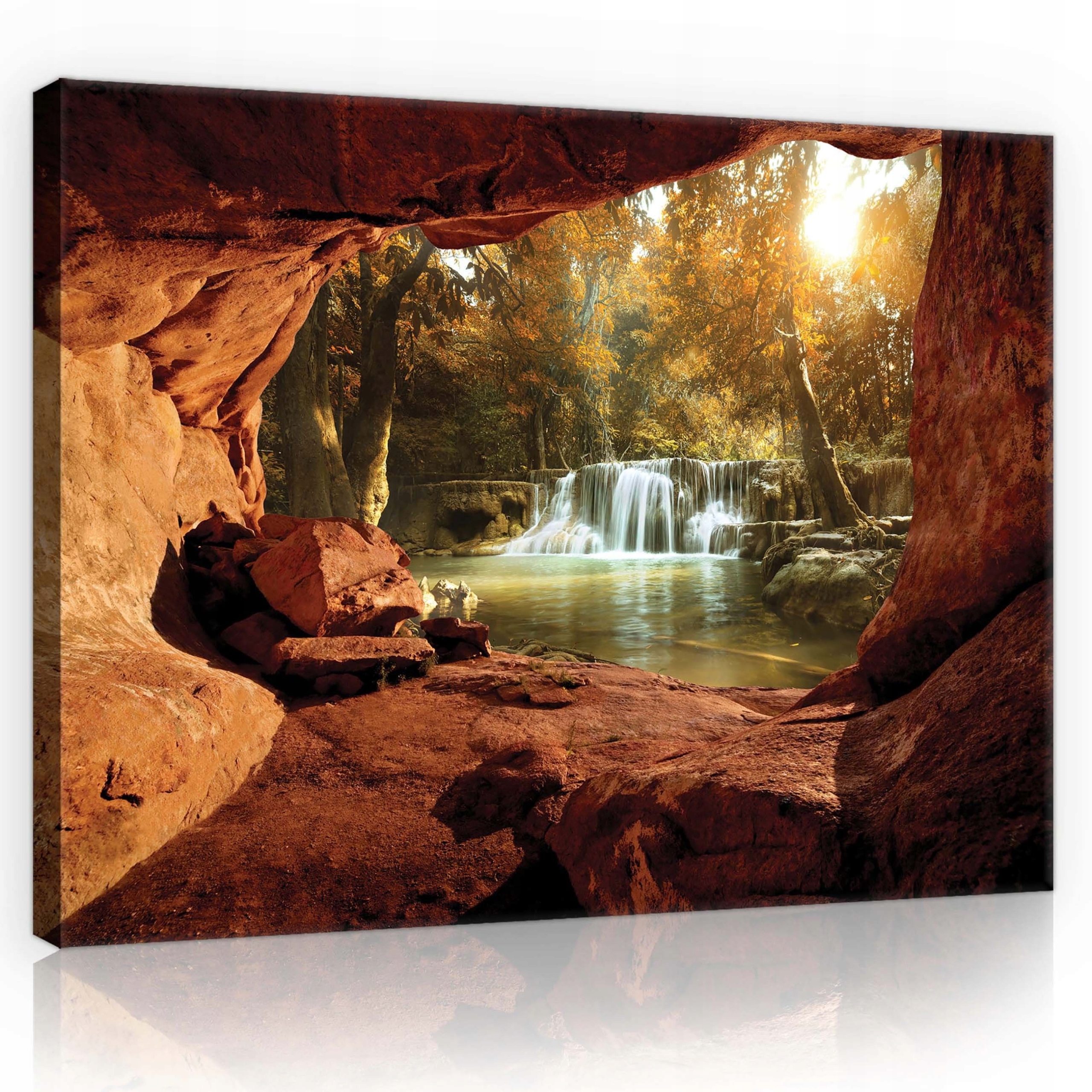 Obraz 70x50 Lesní symfonie Krajina v odstínech zelené pro Spa salon