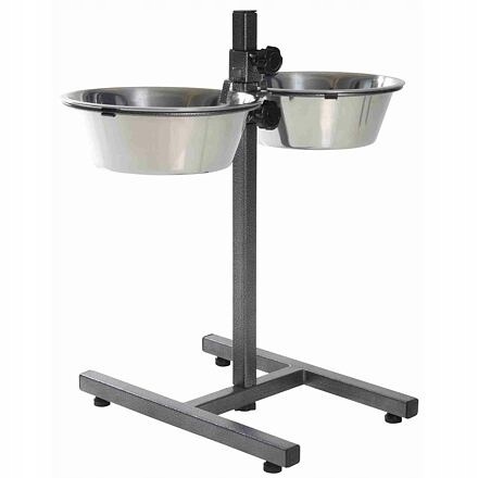 Levně Psí bar, výška 50cm, 2x miska 2,8l/24cm
