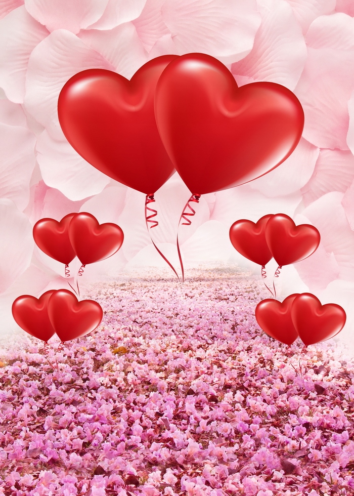 День Святого Валентина сердце фотографический фон 150x210cm вес (с упаковкой) 0.35 kg