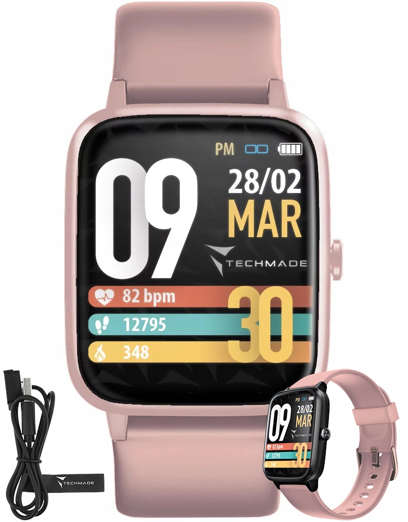 Chytré Hodinky Techmade Move Notifikace Ekg Spánek