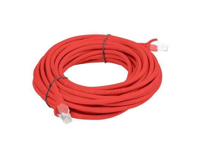 Lanberg Patchcord KAT.6 5M Czerwony Fluke Passed Lanberg