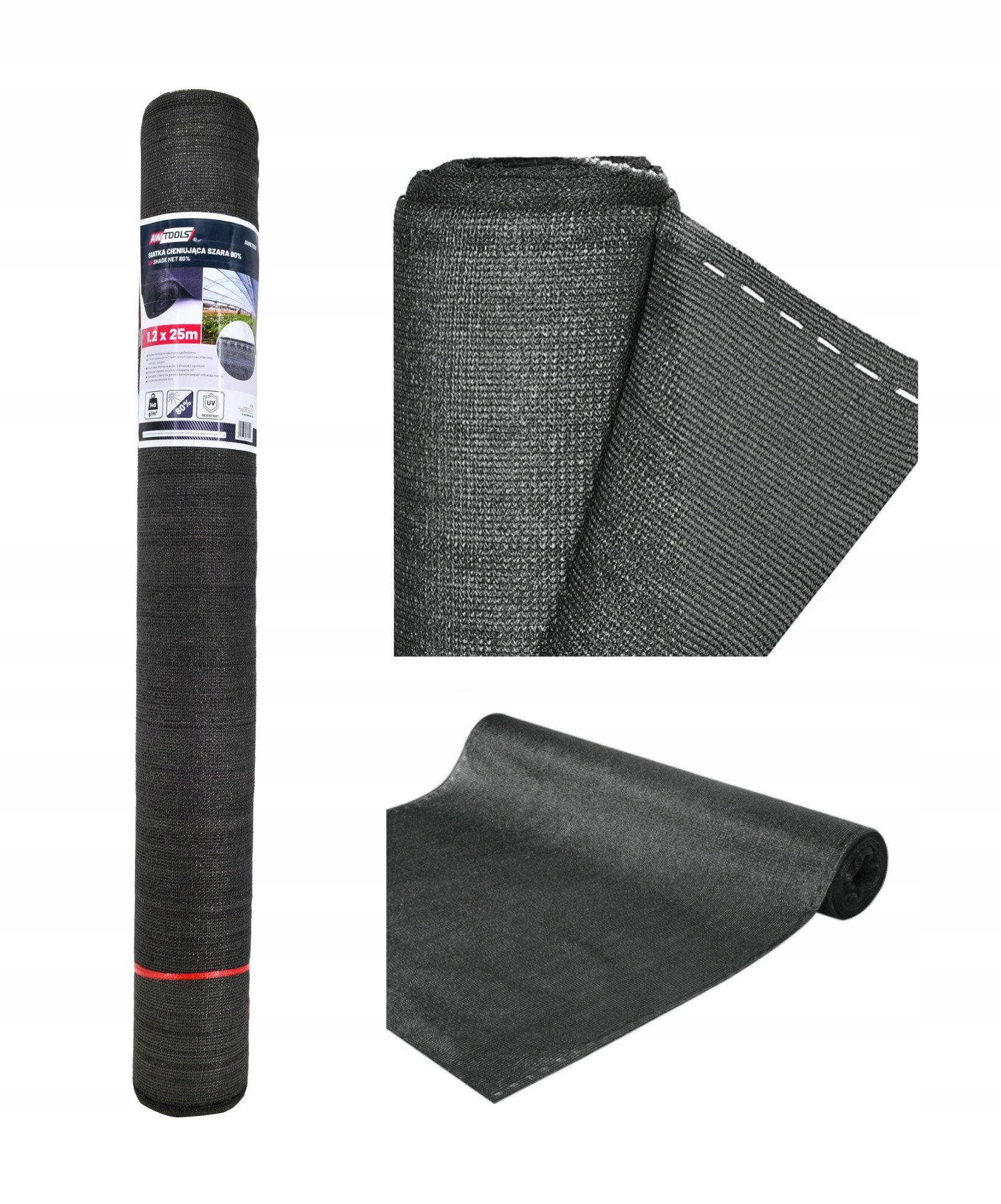 Stínící tkanina 140 g 1,2 x 25 m šedá Uv 80%
