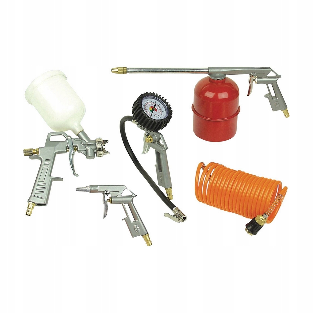 Pistolet natryskowy manometr zestaw pneumatyczny