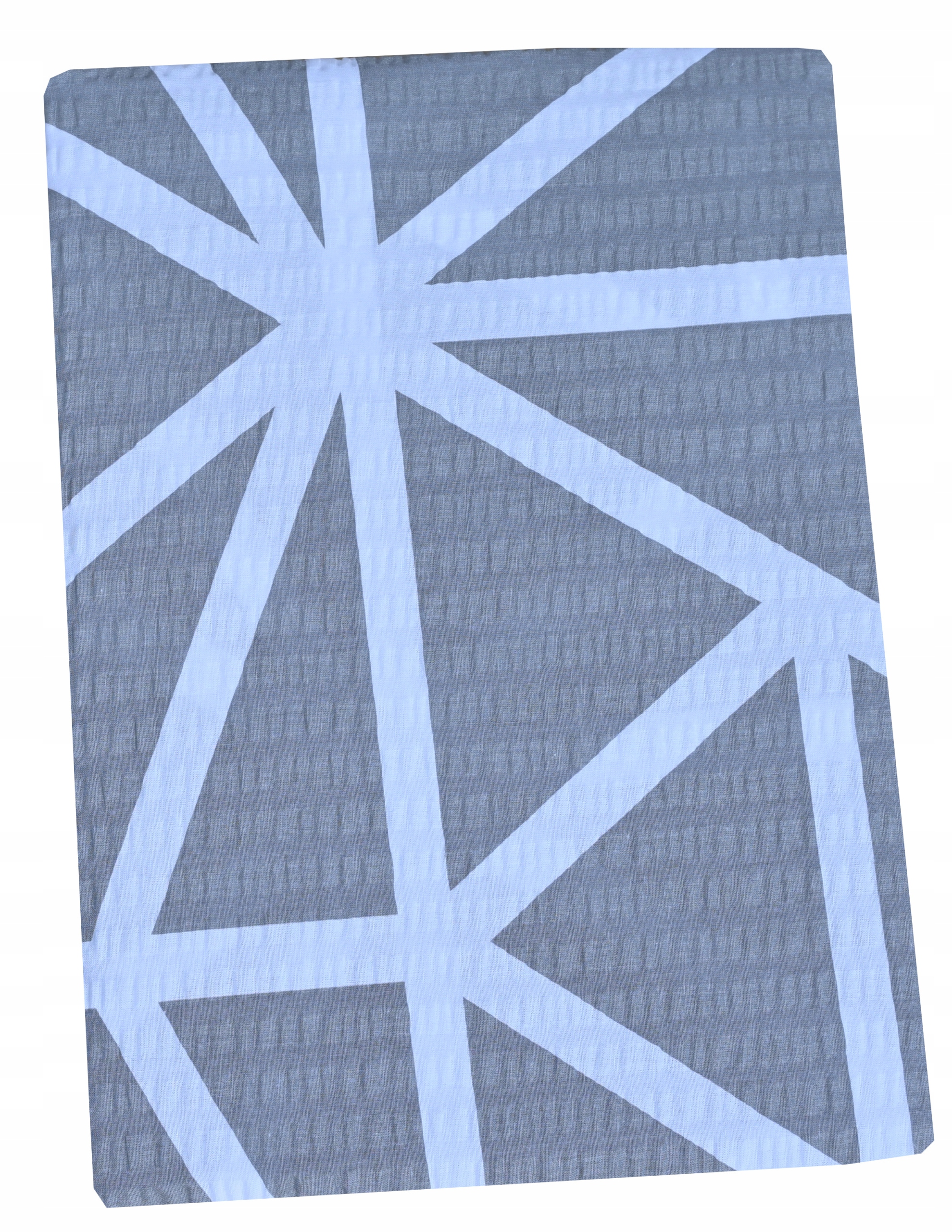 Pościel Z Kory Kora 140X200 Bawełna 100% Szara Biała Geometryczna Polska