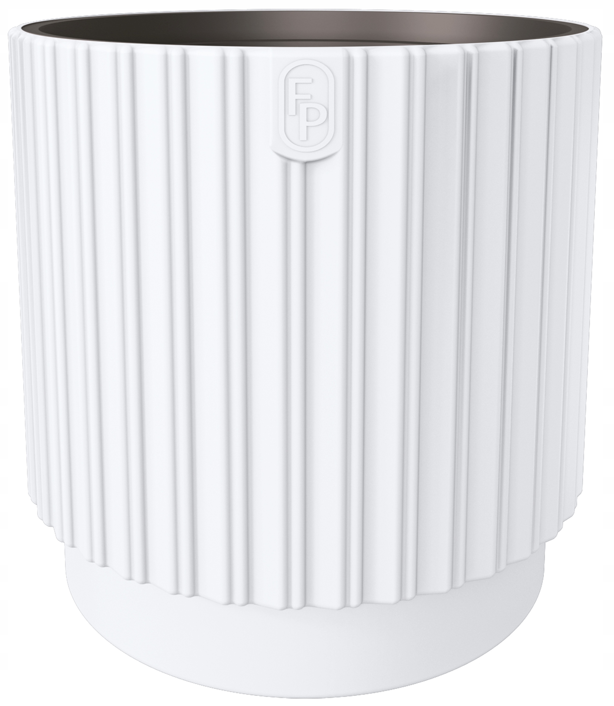 Doniczka MIKA Cyli 30 h30 + wkład - Biała Marka Form-Plastic