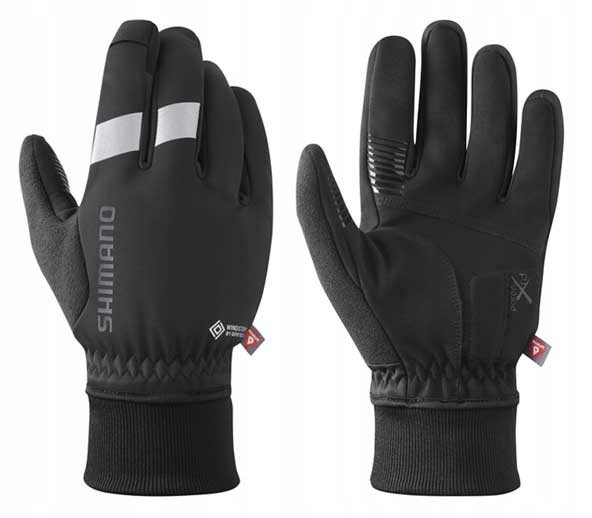 Cyklistické rukavice Shimano Windstopper Primaloft Black XL