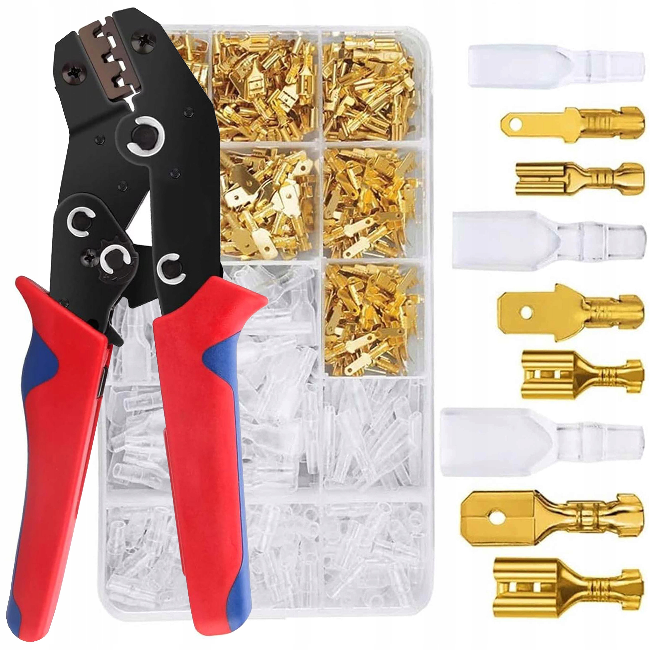 Konektory z zaciskarką JZRO ZACISKARKA+ 450 SZT KONEKTORÓW