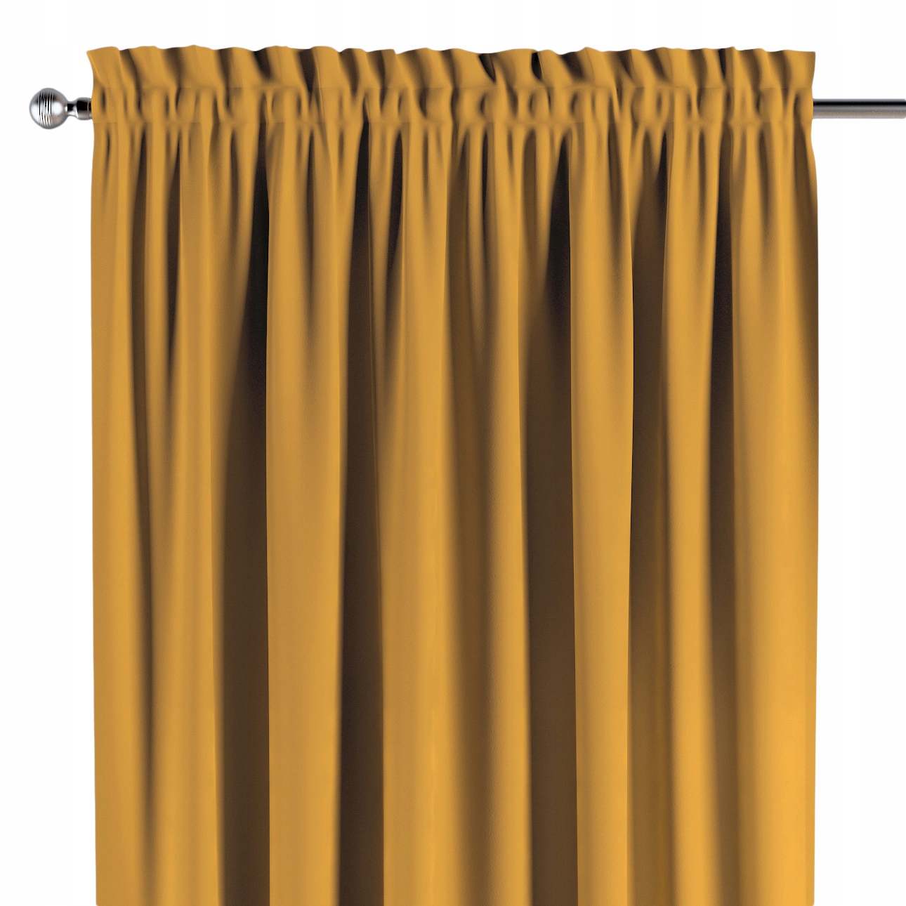 Záves na kanáli s ofinou 1 ks 140x260 cm oranžový