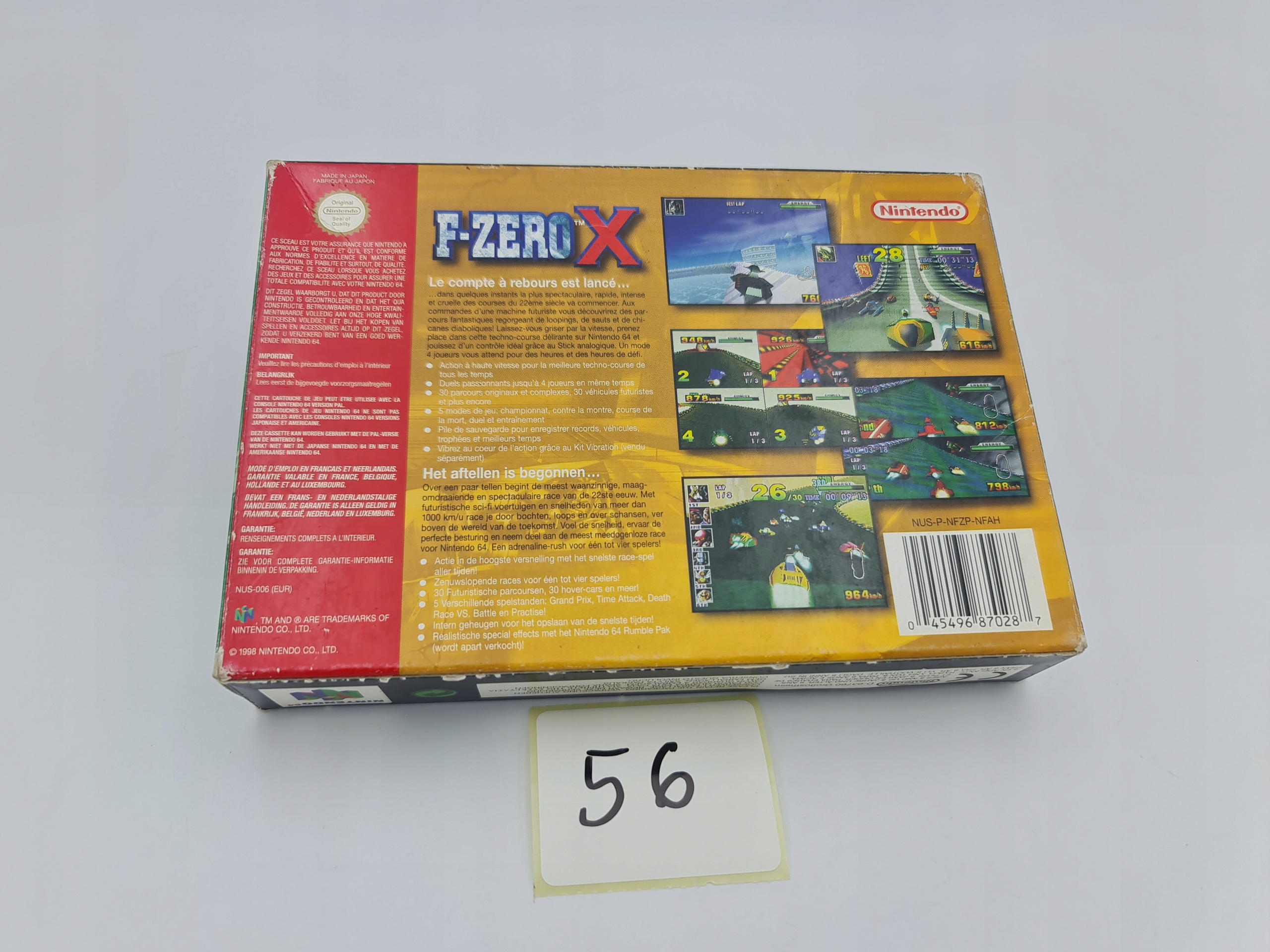 NINTENDO 64 F-ZERO X KARTON BOX Platforma Nintendo 64