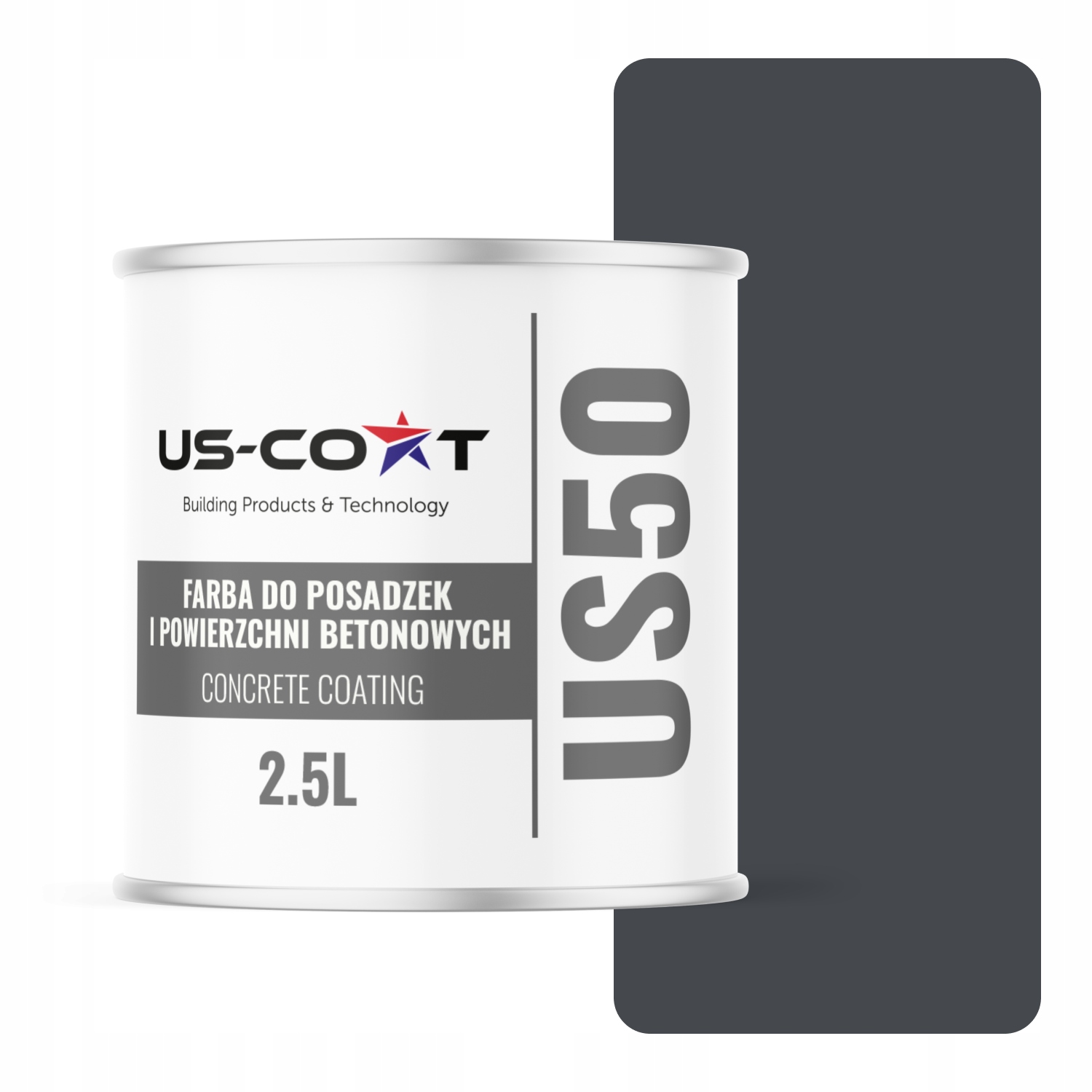 Farba na betón Garážová podlaha odolná voči chémii Grafitová Ral7024 2,5L