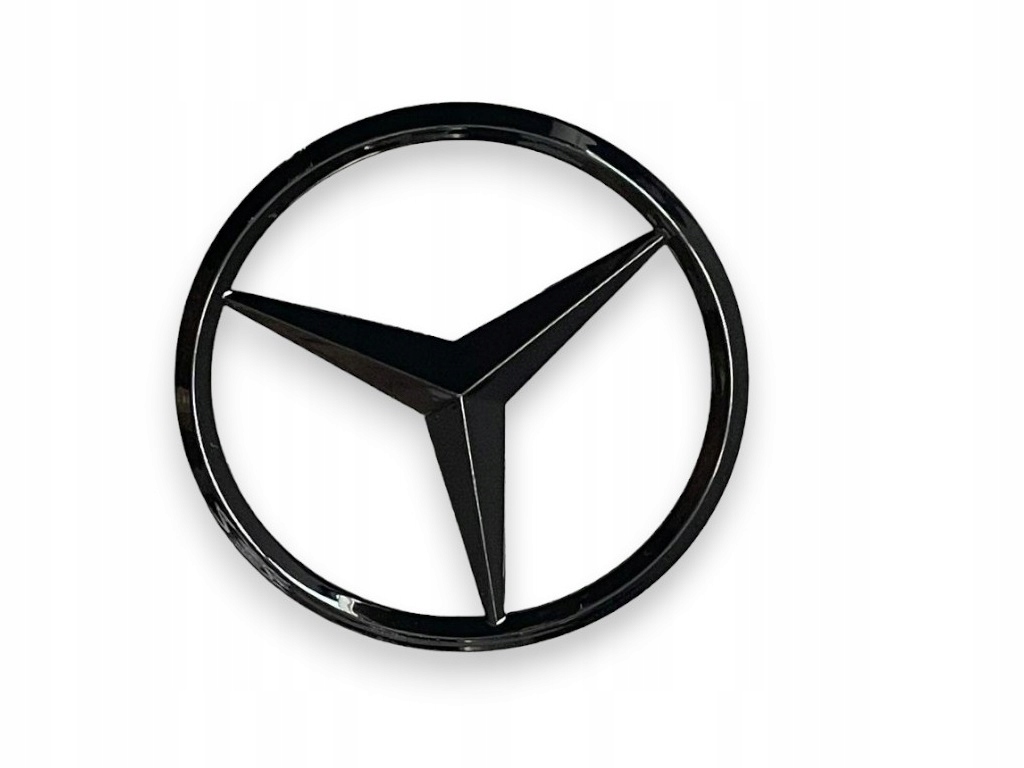 Gwiazda Logo Klapy Czarna Połysk Do Mercedes 80 mm W218 A2188170016