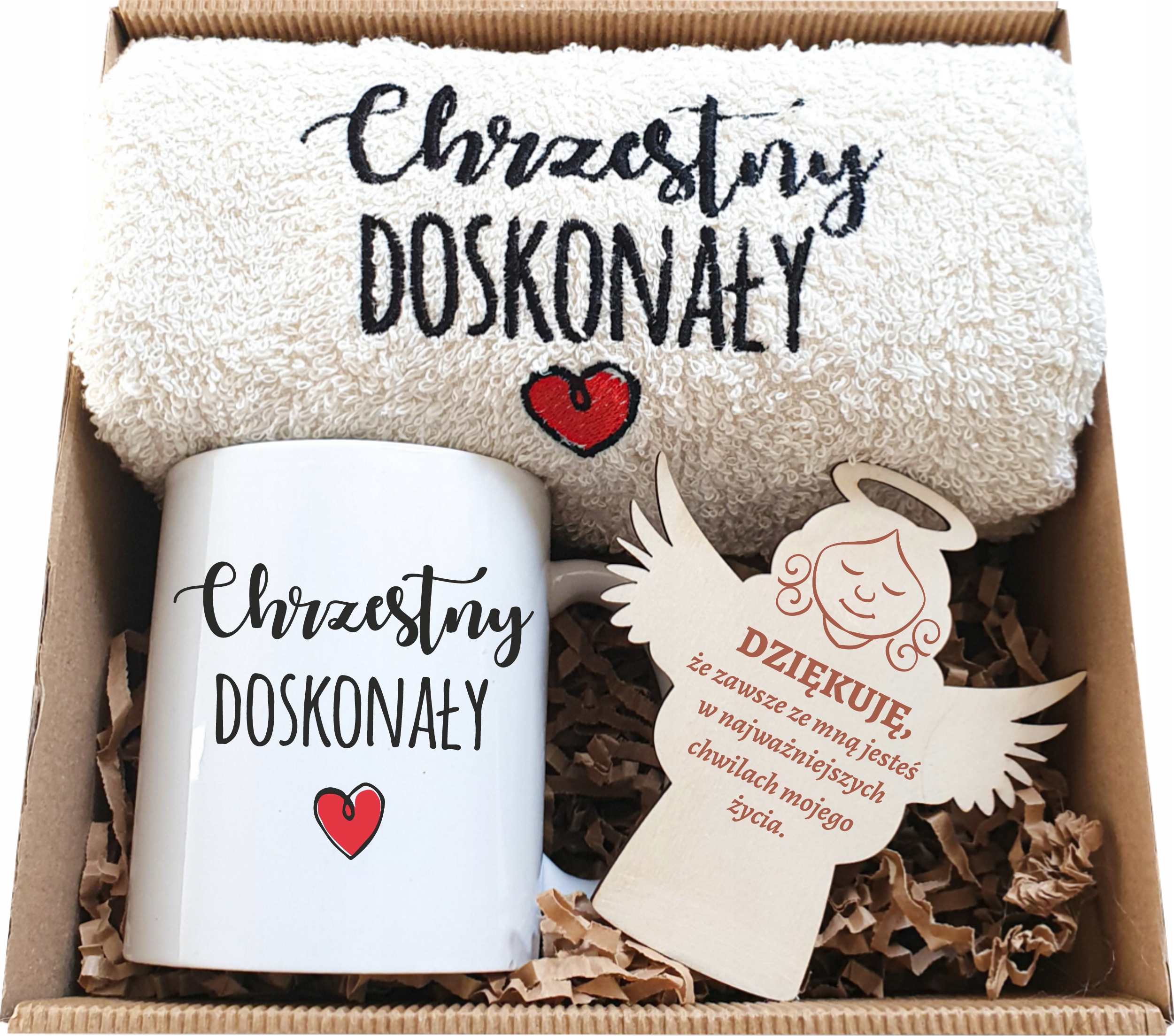 PODZIĘKOWANIE DLA RODZICÓW CHRZESTNYCH CRZEST ŚWIĘTY ANIOŁEK PREZENT IHS Marka inna