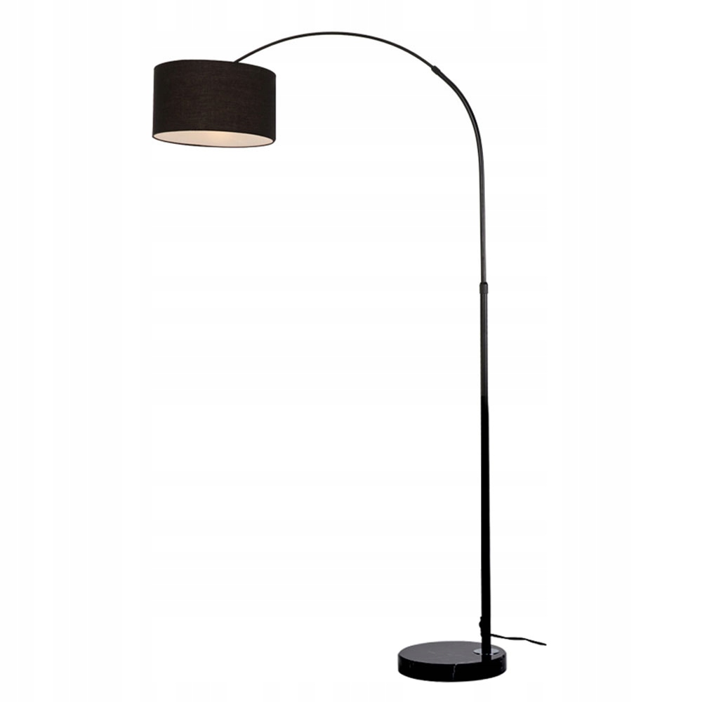 Led Podlahová Lampa E27 Čierna – Pružný Husí Krk Na Čítanie 175 CM
