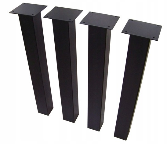 Nogi do stołu Metalowe Loftowe Industrialne wys.80 cm, profil 8x8 cm