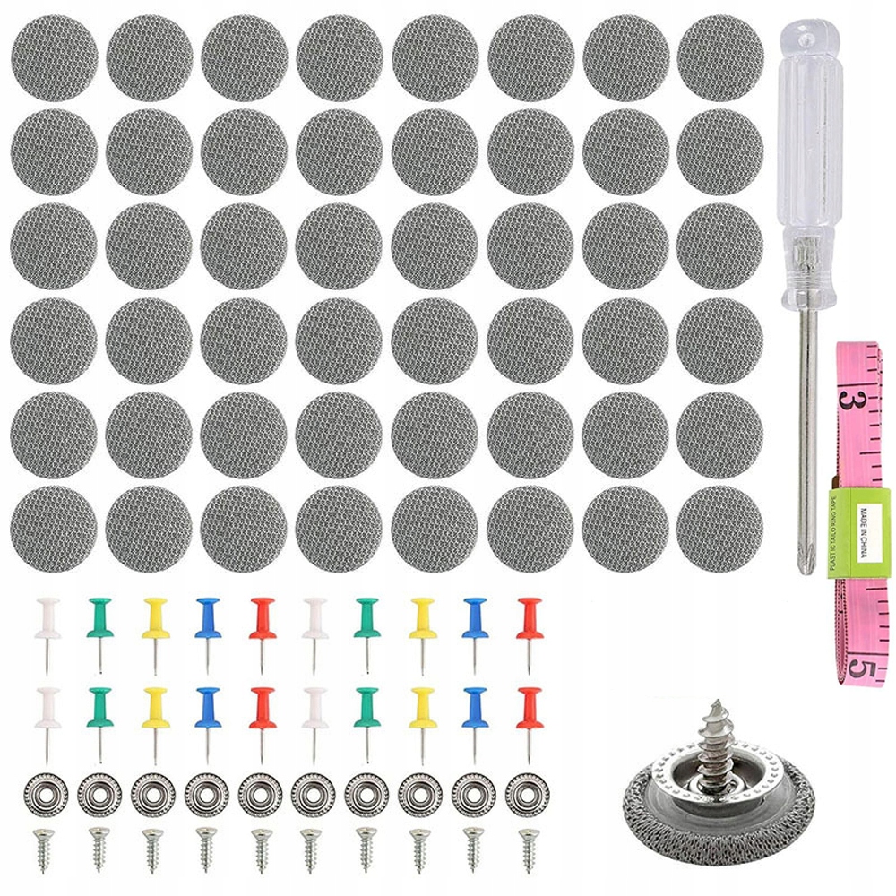 ZESTAW NAPRAWCZY DO PODSUFITKI SAMOCHODOWEJ SZARY DO NAPRAWY 100szt