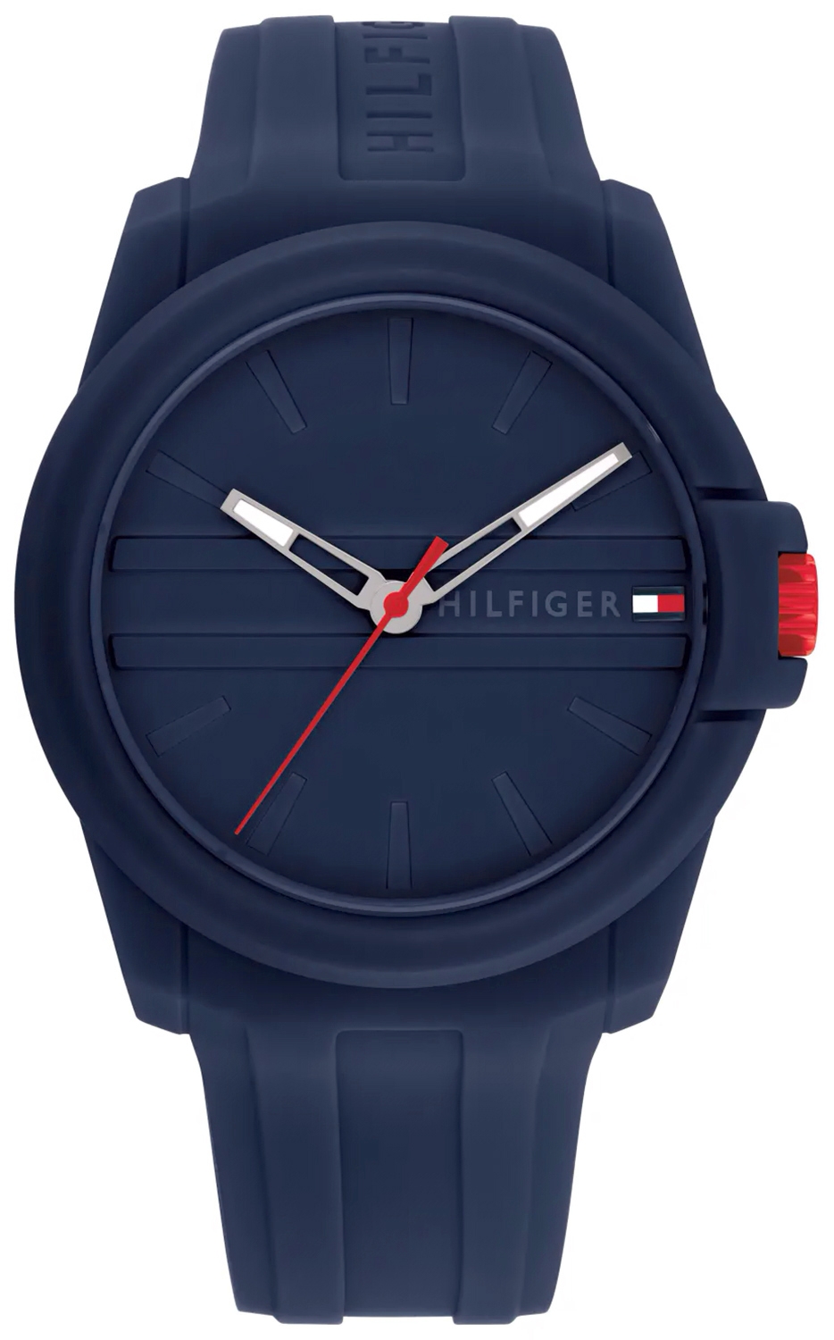 Pánské hodinky Tommy Hilfiger křemenný ciferník modrý pásek tmavě modrý