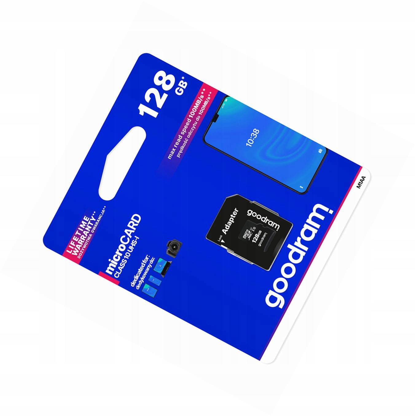 Karta pamięci 128GB microSD do telefonu szybka 10 Class z adapterem Sd
