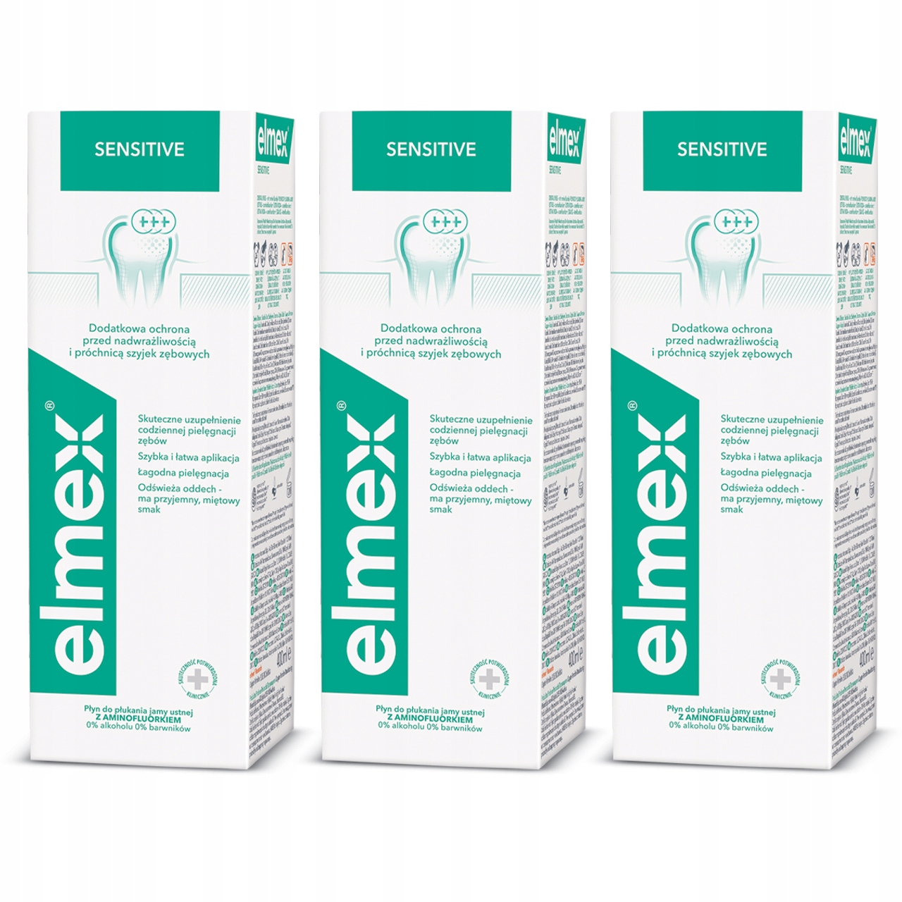 

elmex Sensitive Płyn do zębów wrażliwych 3x400 ml