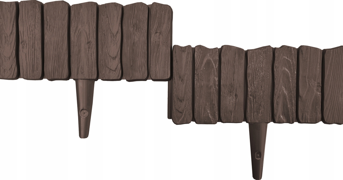 PALISADA OGRODOWA obrzeże trawnikowe płotek WOOD 0,58 mb ciemny brąz Kod producenta PWPB1358