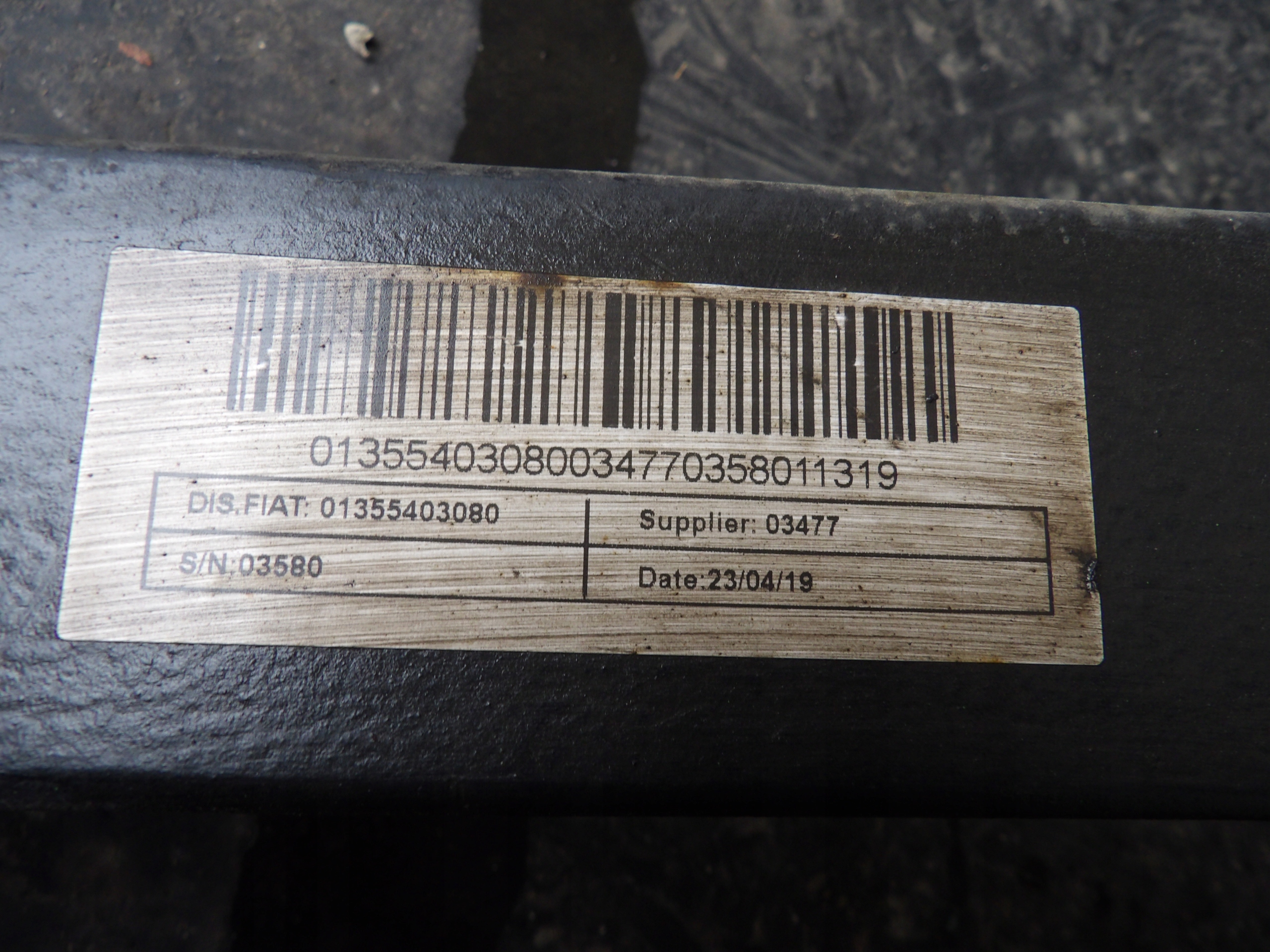 Peugeot Boxer II resor rear 01355403080
