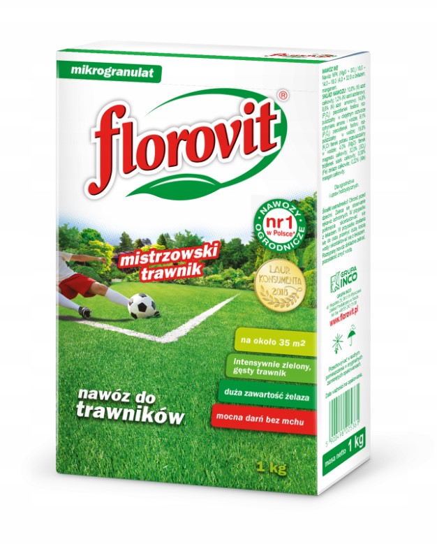 

Nawóz Mistrzowski Trawnik 1kg Florovit
