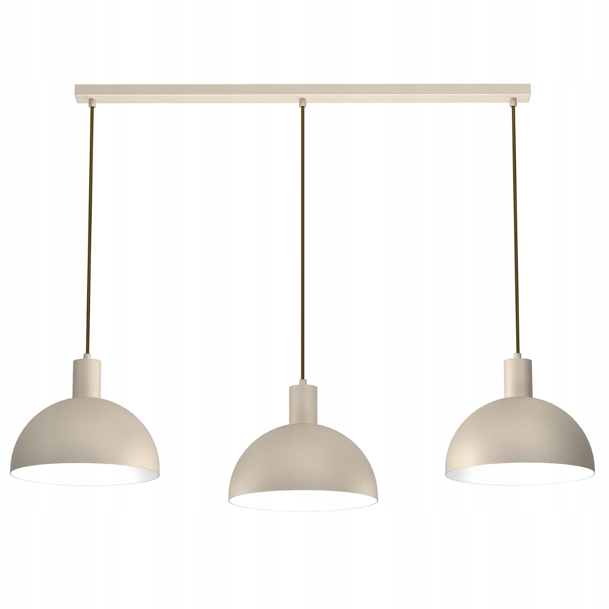 Minimalistická závesná lampa s trojitou krémovou lištou 114 nad stôl Luminex