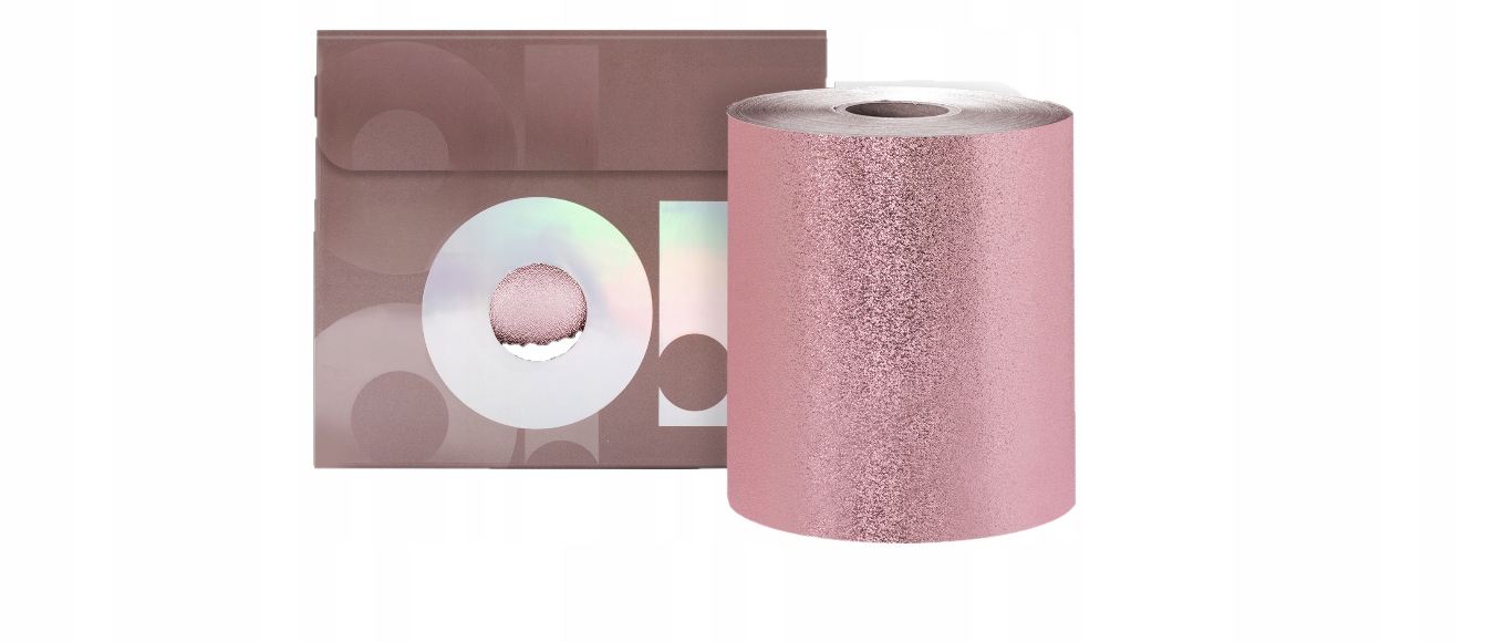 O! Tools, kadeřnická Fólie Rýhovaná, Rolka, Rose Gold, 100 Metrů