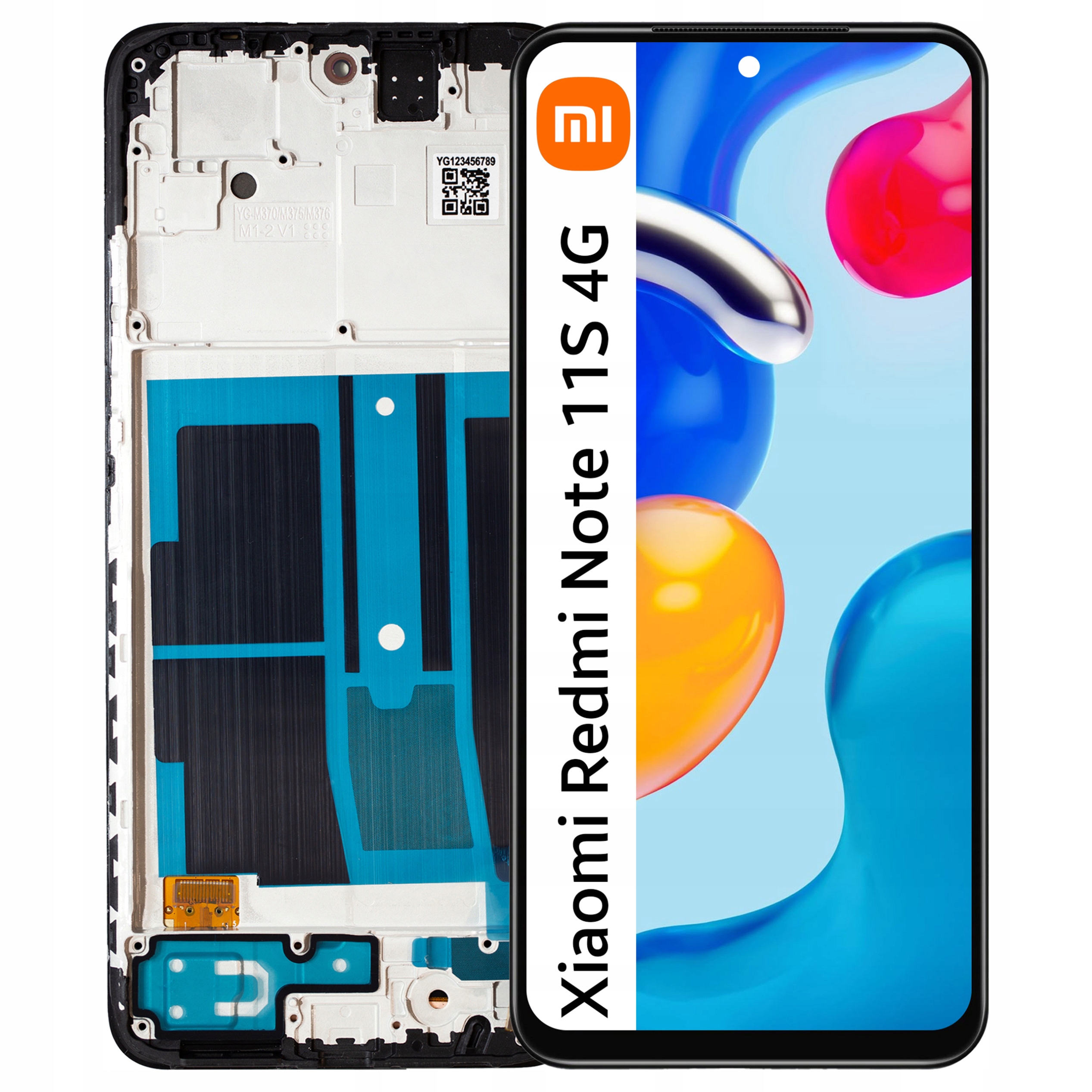 Oled displej pro Xiaomi Redmi Note 11S 4G Digitizer Dotyk Rámeček