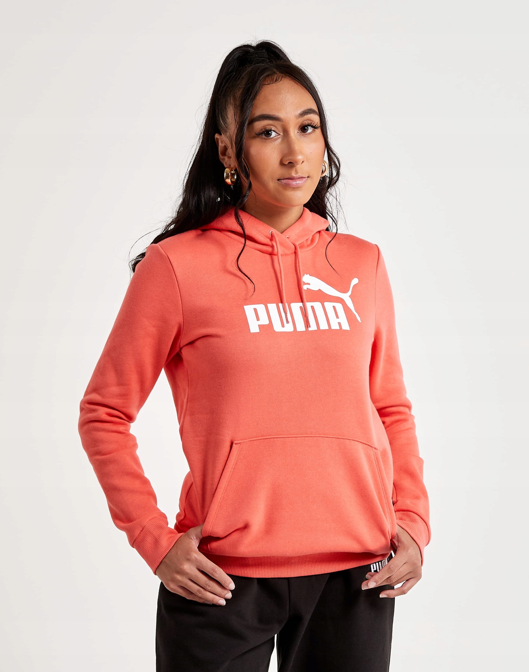 Puma dámská mikina s kapucí Essentials Fleece velikost S růžová