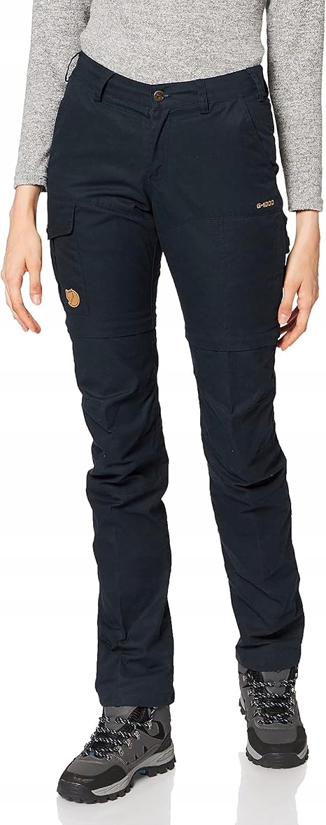 E2081 Fjallraven Spodnie Damskie Outdoorowe Granatowe R.44