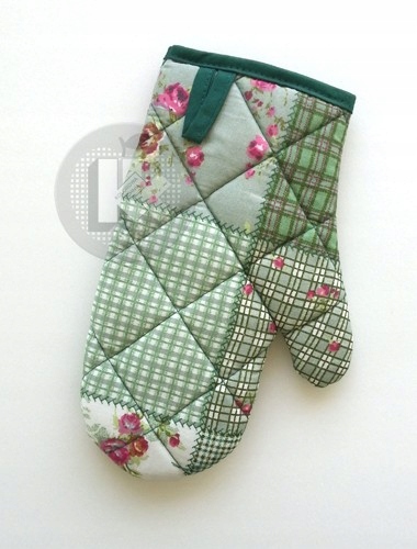 

rękawica z magnesem mała patchwork zielony