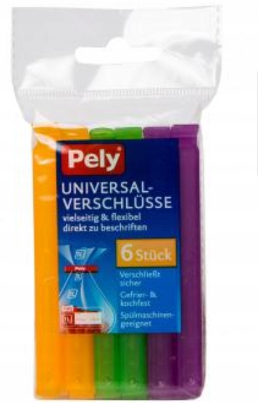 

Pely, Komplet spinaczy do żywności, 6 sztuk