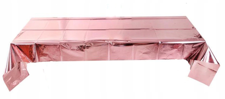 OBRUS FOLIOWY ROSE GOLD URODZINY WIECZÓR PANIEŃSKI