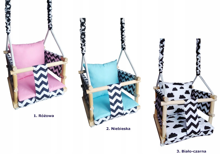 HUŚTAWKA DLA DZIEWCZYNKI 3W1 KUBEŁKOWA ==== RÓŻOWA Rodzaj huśtawka kubełkowa