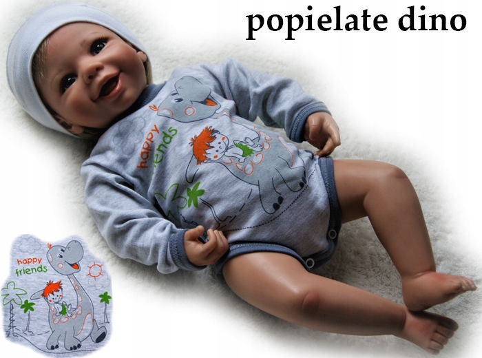 

Body pajacyk nadruk 62 długi rękaw bawełniane