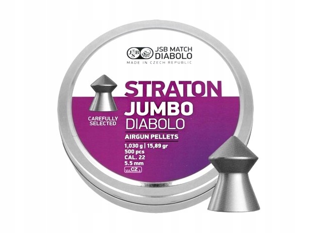 Śrut do wiatrówki długiej karabinka diabolo Jsb Jumbo Straton 5,50/500