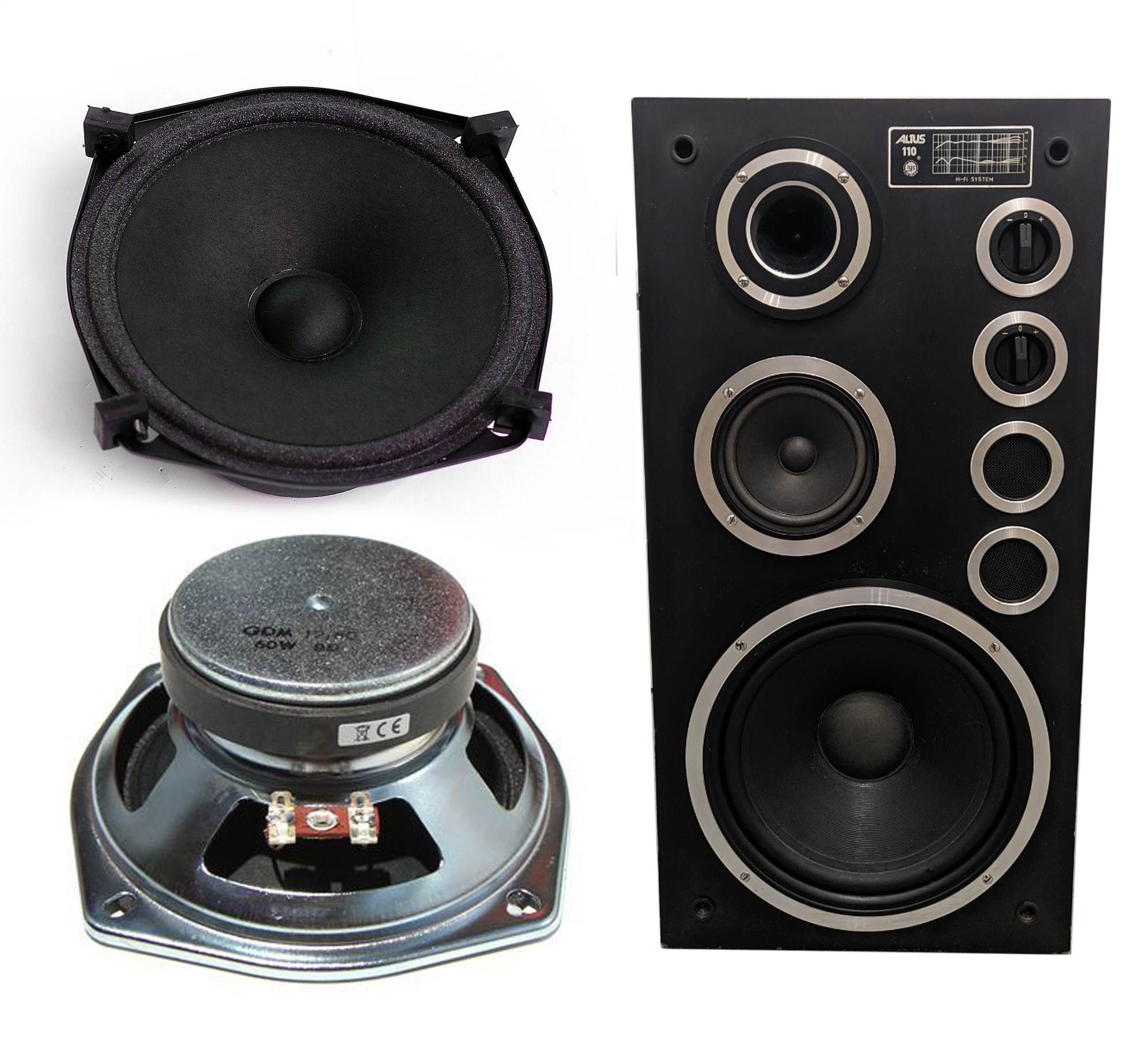 GŁOŚNIK ŚREDNIOTONOWY TONSIL GDM 12/60 8 ohm ORYGINALNY do ALTUS 110 Kod producenta GDM 12/60/2 8 Ohm