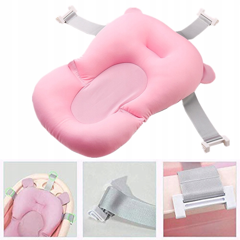 DUŻA WANIENKA SKŁADANA DLA DZIECKA PODUSZKA WANNA TURYSTYCZNA XXL TERMOMETR Cechy dodatkowe z korkiem z odpływem z termometrem z wkładką