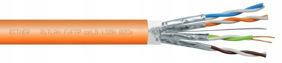 Przewód BiTLAN F/FTP 4x2x23AWG kat.6A LSOH 1mb