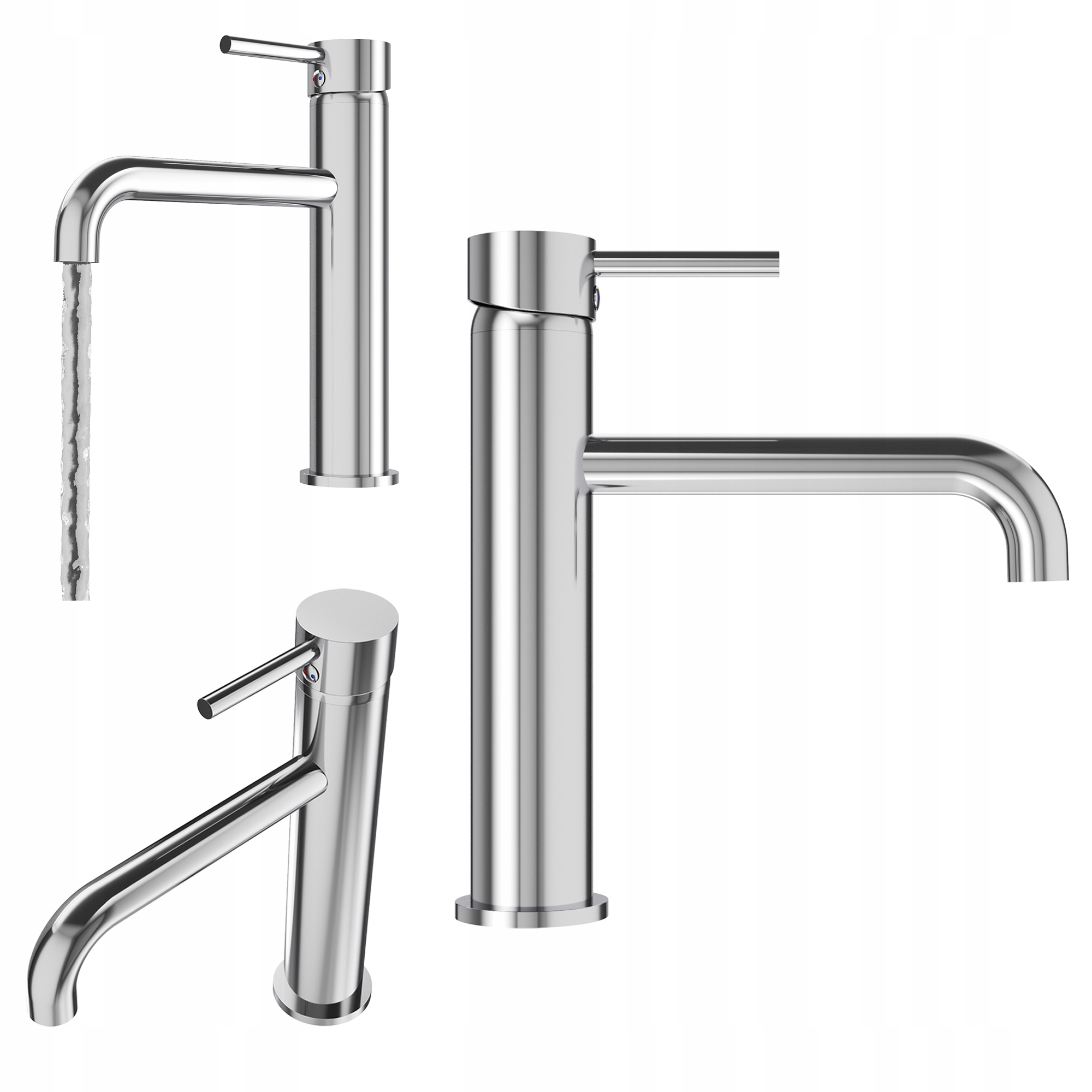 Nízka Kuchynská Umývadlová Batéria Keramická Kivo Chróm