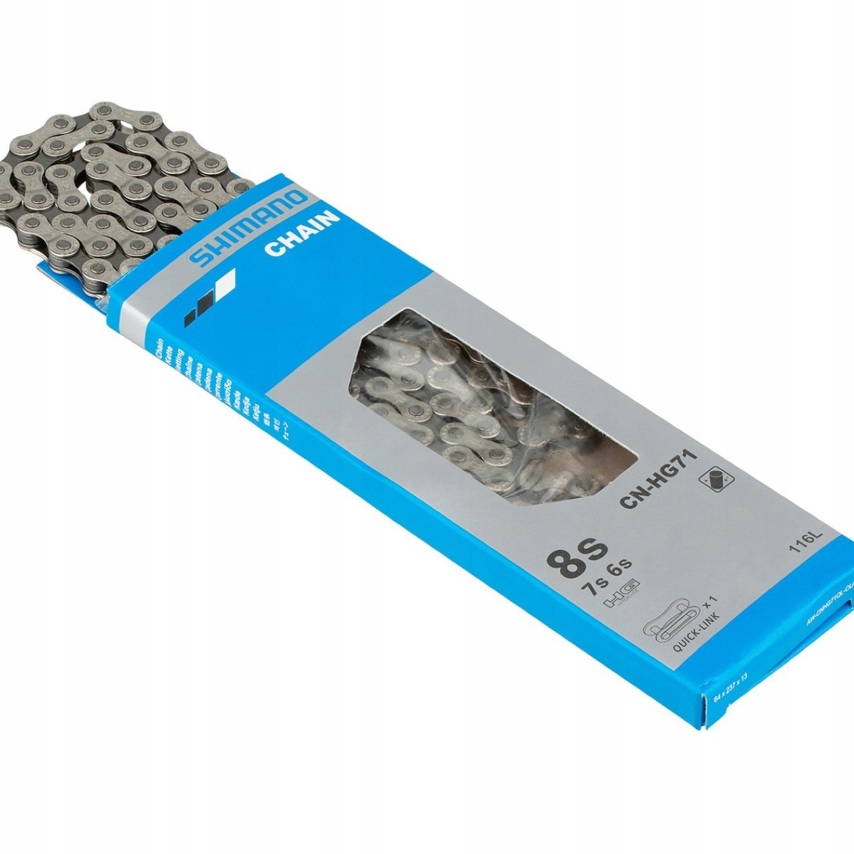 

Shimano CN-HG71 łańcuch 5/6/7/8-rzędowy 116 ogniw