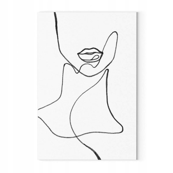 Obraz na płótnie canvas line art LINE KISS 100x150
