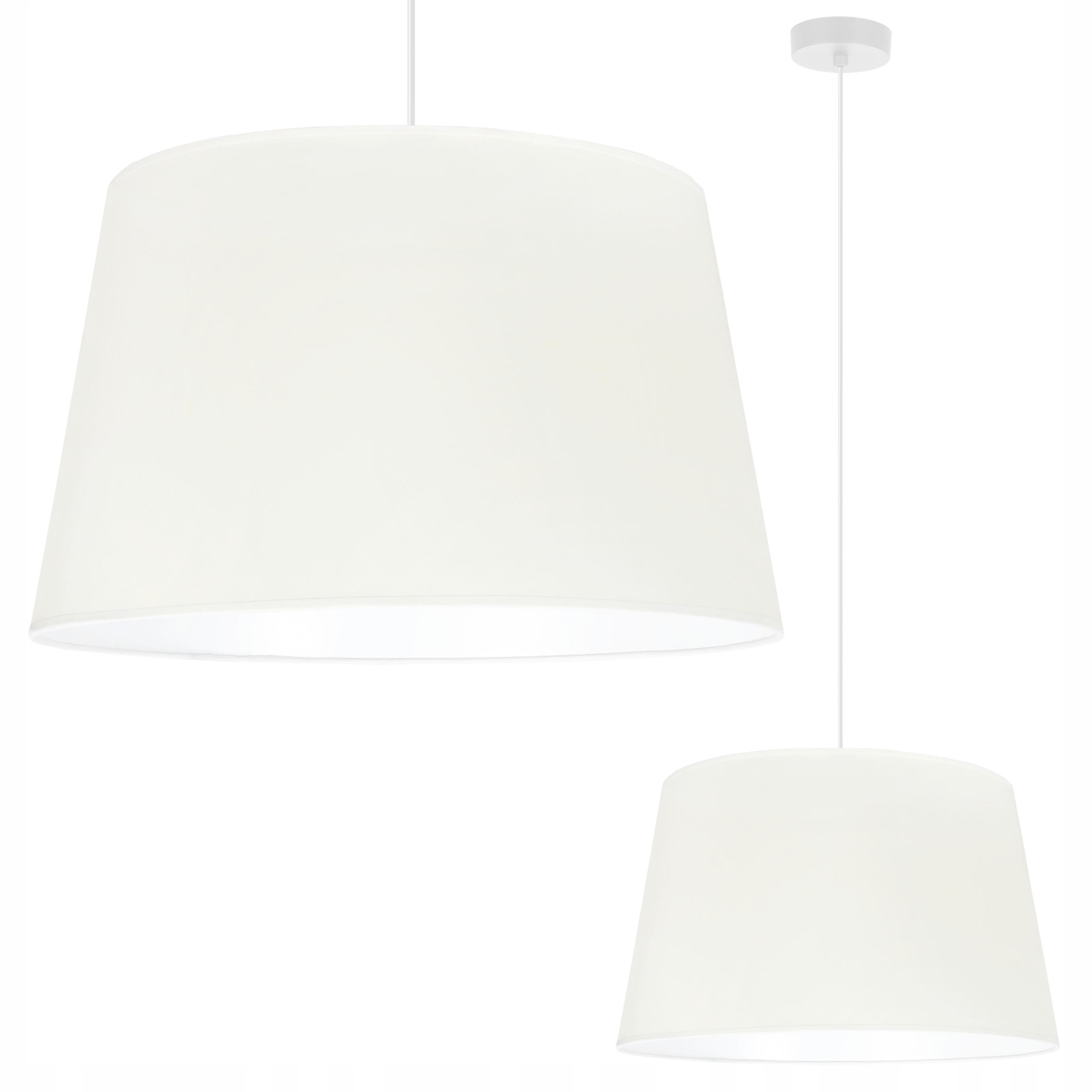 Závěsná Stropní Lampa Lustr S Jedním Stínidlem Z Bavlny Do Ložnice E27