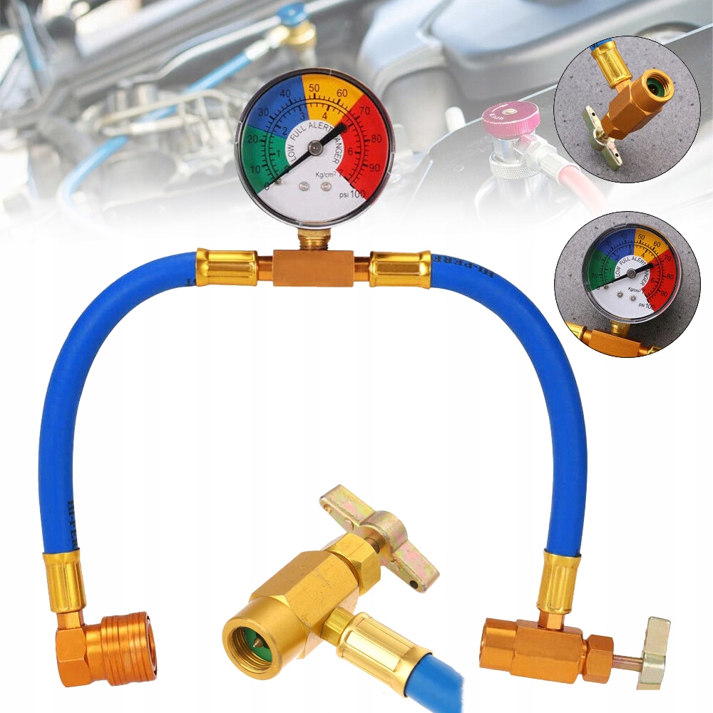 ZESTAW WĘŻA DO ŁADOWANIA CZYNNIKA CHŁODNICZEGO, DO SAMOCHODU I DOMOWEGO