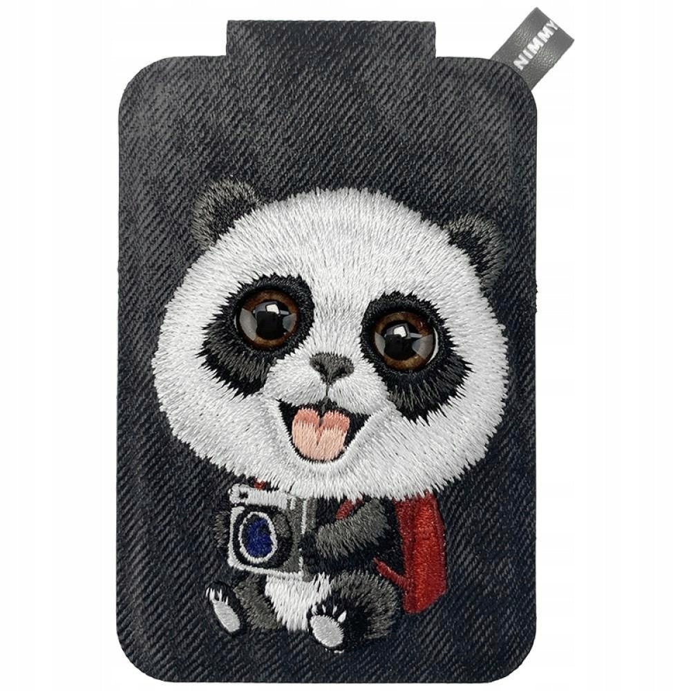 Magnetyczny portfel stojak na telefon Nimmy New Big-Eye Cute Pets 2.0 Panda